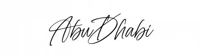 Abu Dhabi  font caratteri gratis