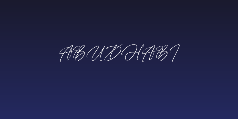 Abu Dhabi Social Header