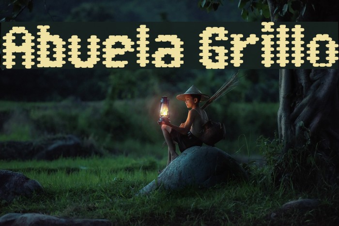 Abuela Grillo फ़ॉन्ट examples