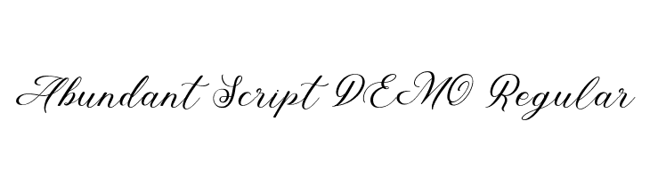 Abundant Script DEMO Regular  Fuentes Gratis Descargar
