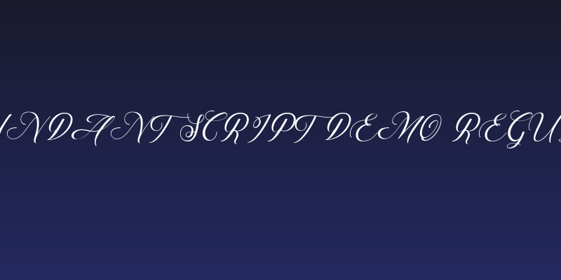 Abundant Script DEMO Regular Social Header