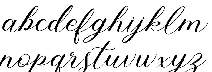 Abundant Script DEMO Regular Font LOWERCASE