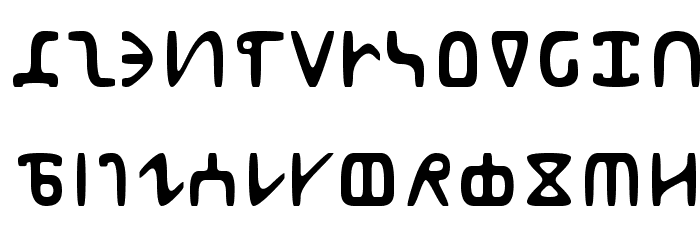 Abur Font LOWERCASE