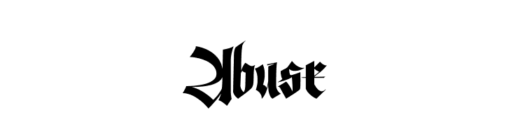 Abuse  フリーフォントのダウンロード