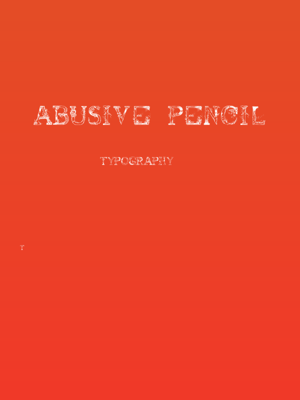 Abusive Pencil Poster