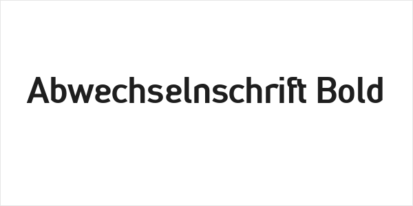 Abwechselnschrift Bold Logo