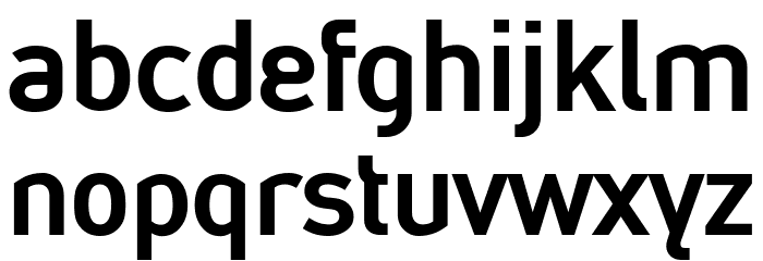 Abwechselnschrift Bold Font LOWERCASE