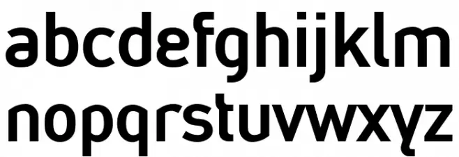 Abwechselnschrift Bold خط أحرف صغيرة