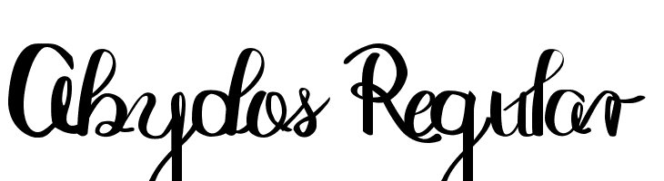 Abydos Regular Font