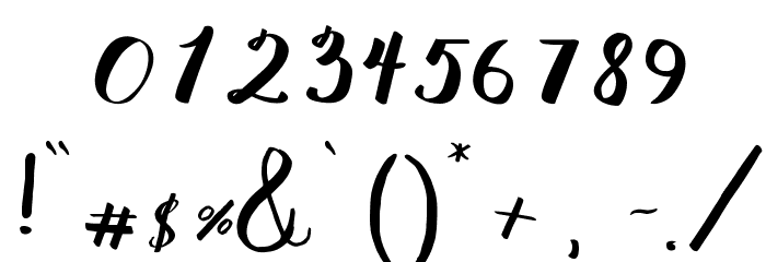 Abydos Regular Font OTHER CHARS