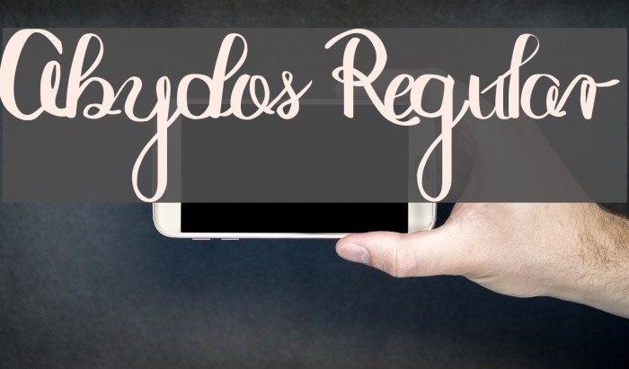 Abydos Regular Font examples
