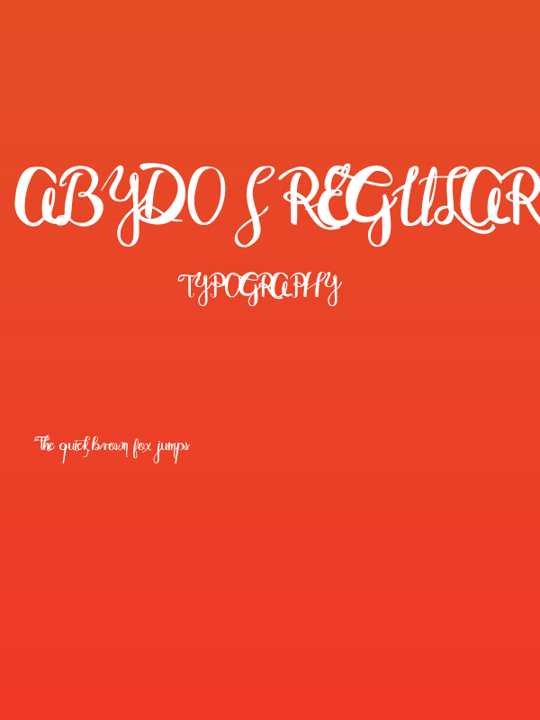 Abydos Regular Poster