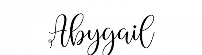 Abygail  font caratteri gratis