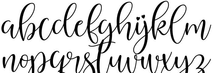 Abygail Font LOWERCASE