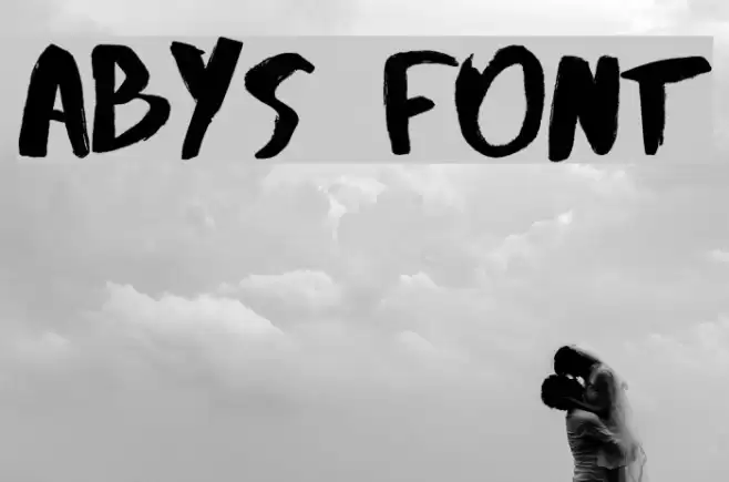 Abys Font examples