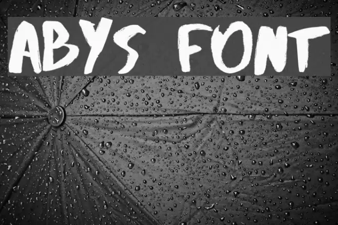Abys Font examples