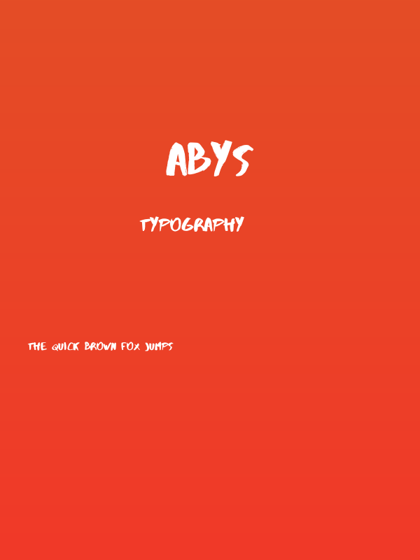 Abys Poster