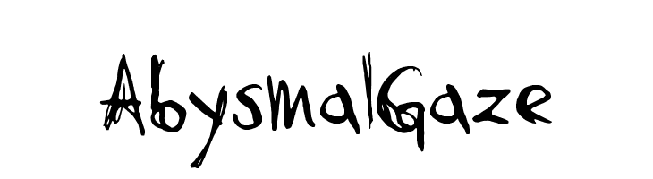 AbysmalGaze Schriftart