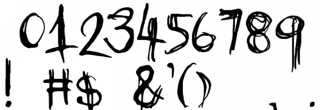 AbysmalGaze Font OTHER CHARS