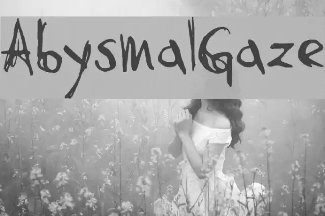 AbysmalGaze Font examples
