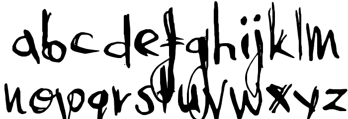 AbysmalGaze Font LOWERCASE