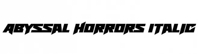 Abyssal Horrors Italic 