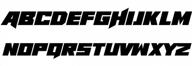 Abyssal Horrors Italic Schriftart Groß