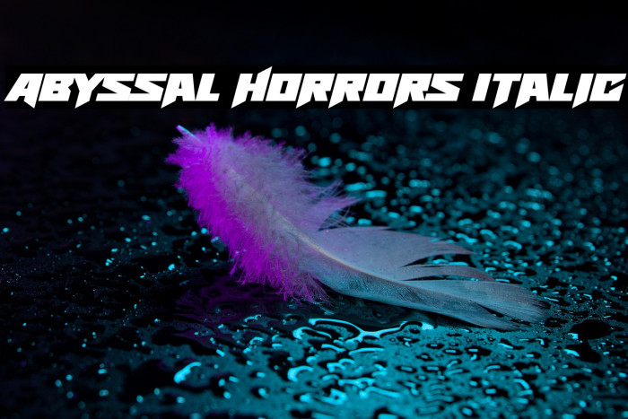 Abyssal Horrors Italic Example 3