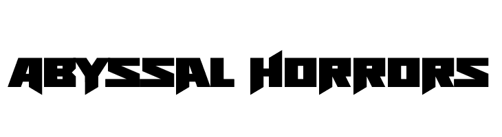 Abyssal Horrors  Free Fonts Download