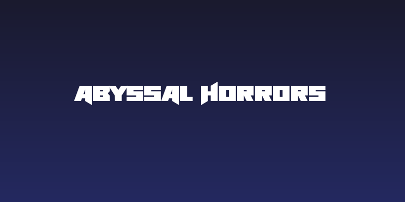 Abyssal Horrors Social Header