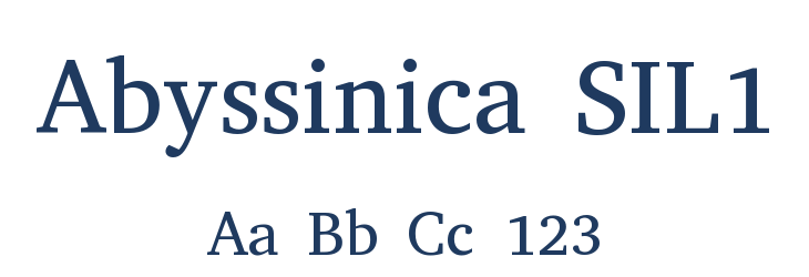 Abyssinica SIL1 Font Preview