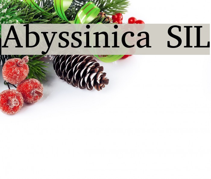 Sil fonts. Abyssinica Sil.