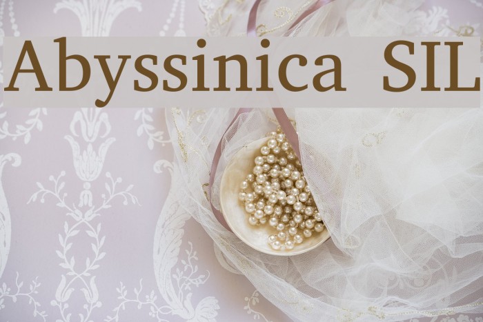 Sil fonts. Abyssinica Sil.