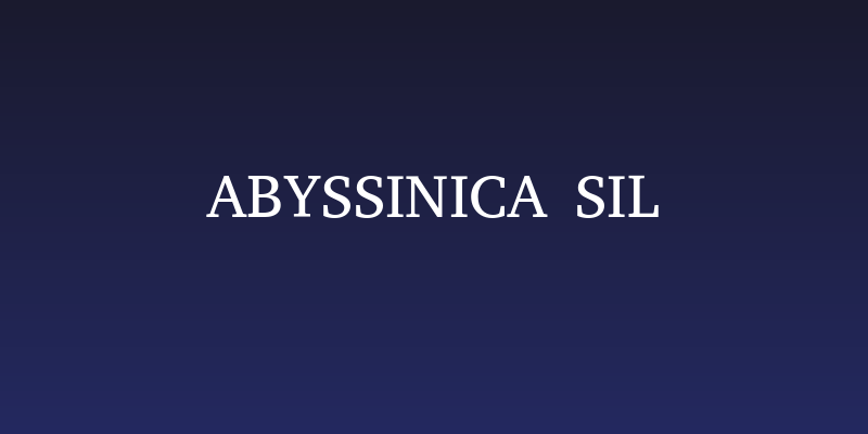 Abyssinica SIL Social Header