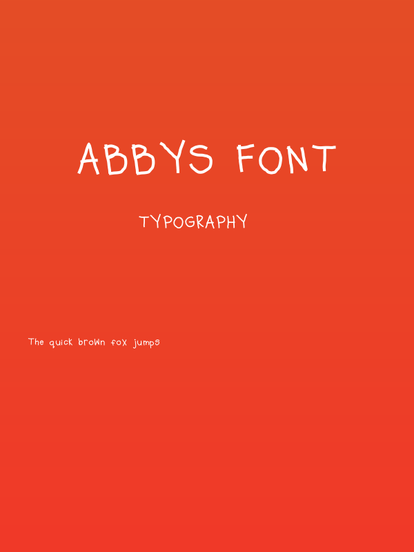 abbys font Poster