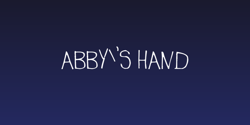 abby's hand Social Header