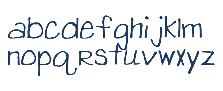 abby's hand Lowercase