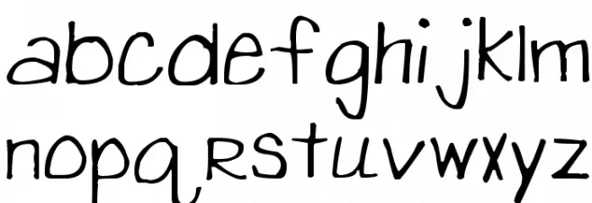 abby's hand خط أحرف صغيرة