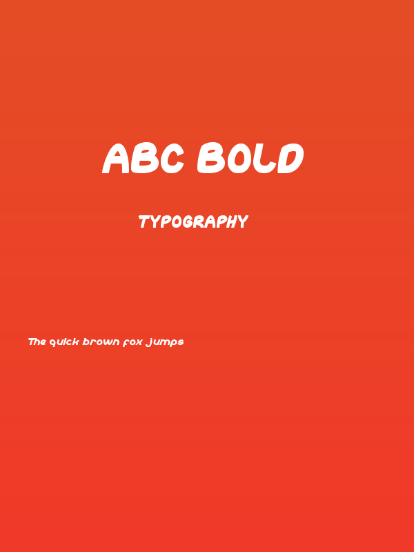 abc Bold Poster