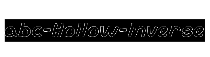 abc-Hollow-Inverse  Free Fonts Download