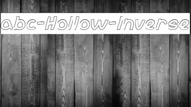 abc-Hollow-Inverse Font examples