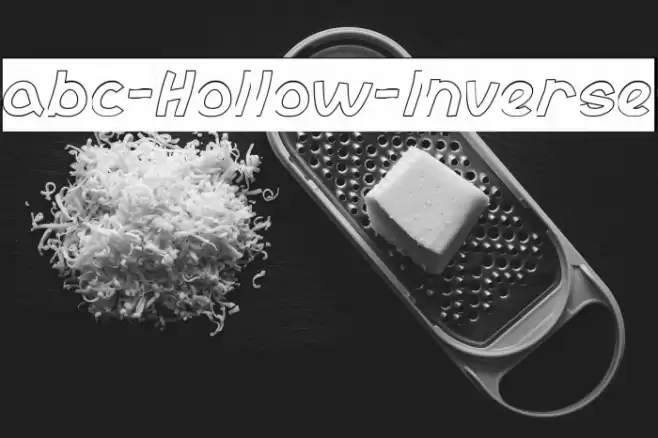 abc-Hollow-Inverse Font examples