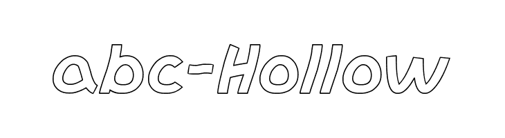 abc-Hollow  Descarca Fonturi Gratis