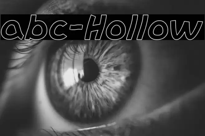 abc-Hollow Font examples