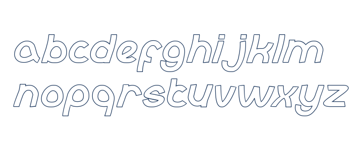 abc-Hollow Lowercase