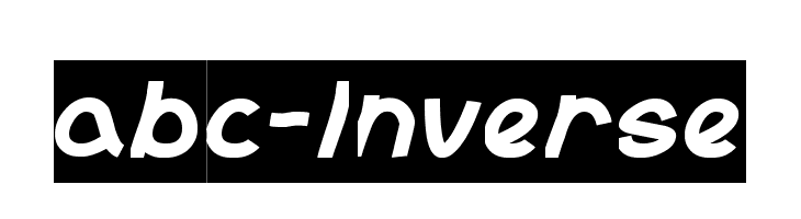 abc-Inverse  font caratteri gratis