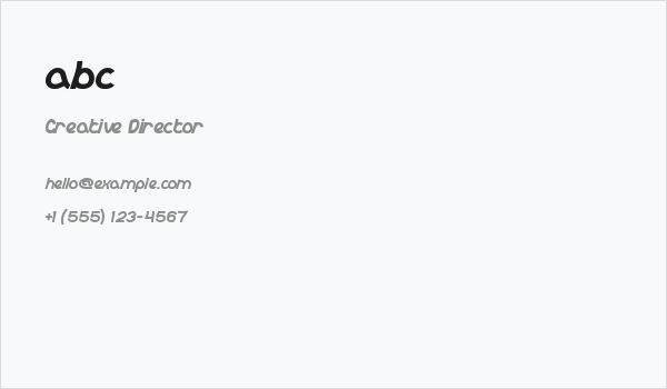 abc Business Card