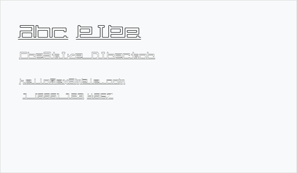 abc,pipe Business Card