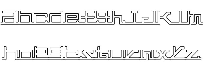 abc,pipe Font LOWERCASE