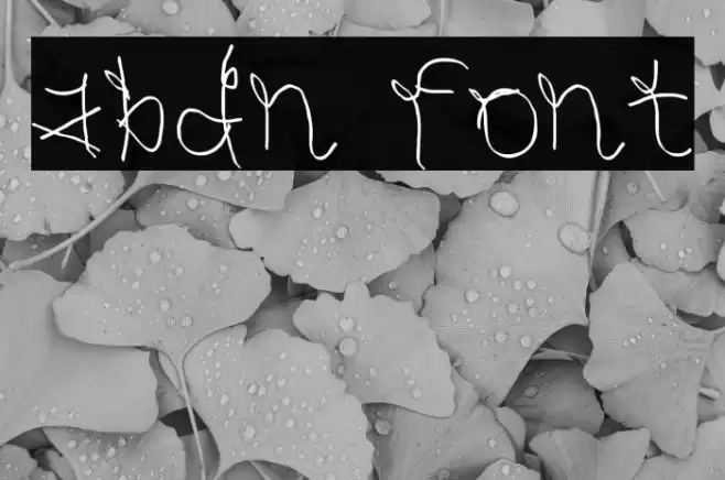 abdn font Schriftart examples